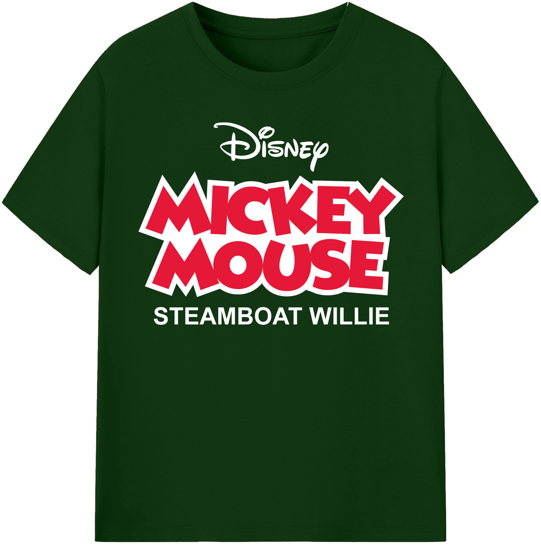 （画像用） ミッキーマウス Mickey Mouse 綿100％半袖Tシャツ（フロントプリント）